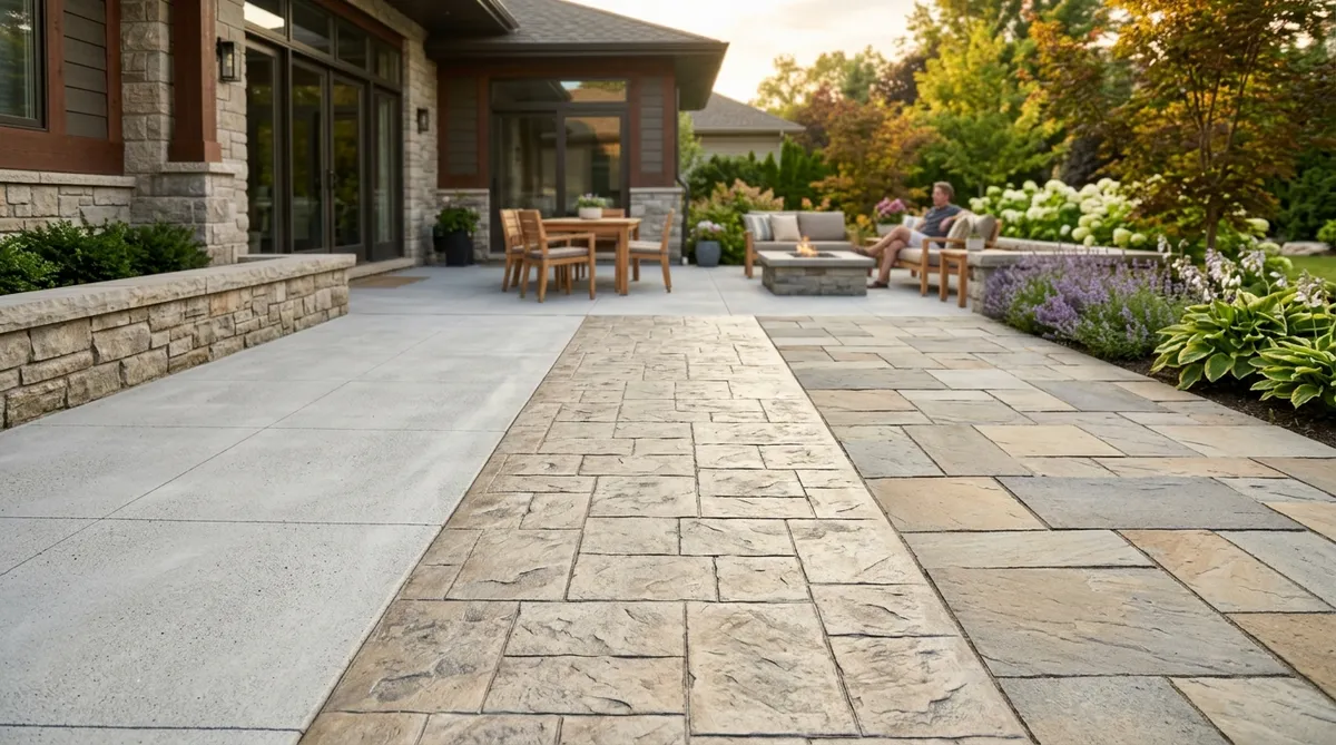 Concrete Patio vs. Pavers vs. Stamped Concrete: Which Is the Best Choice for Your Outdoor Space?