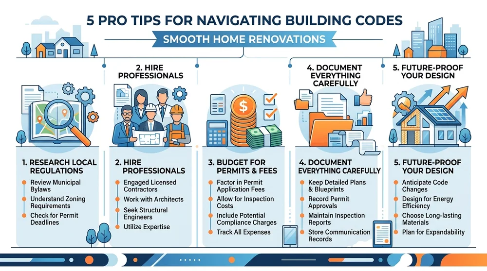 Infographic: 5 Steps to Navigate Building Codes in Renovations