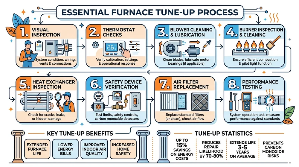 Infographic: Step-by-Step Furnace Tune-Up Process