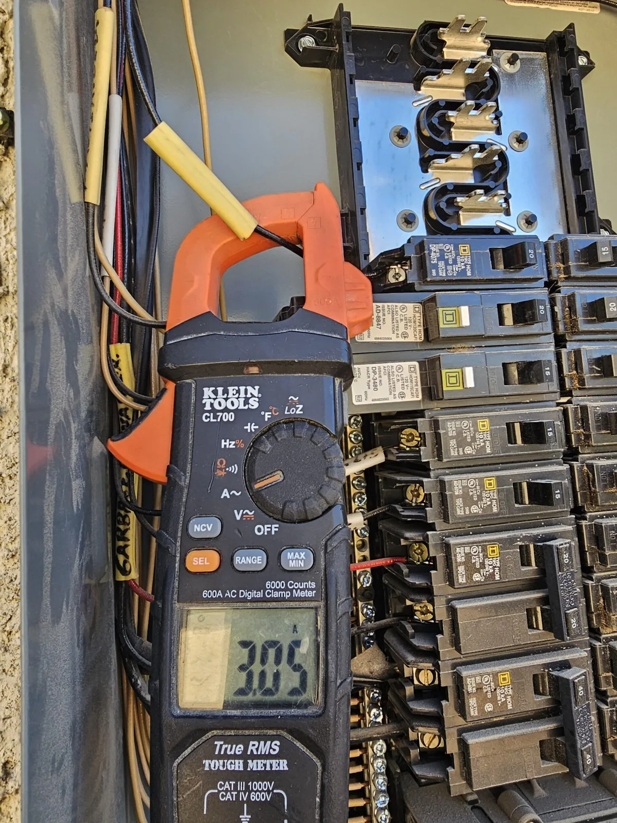 Electrical panel troubleshooting